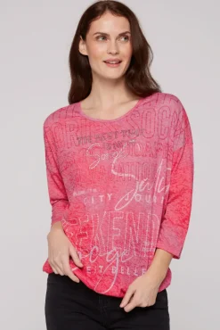 Store CAMP DAVID & SOCCX Ausbrenner-Shirt mit Artwork pinky red pinkyred
