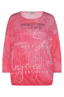 Store CAMP DAVID & SOCCX Ausbrenner-Shirt mit Artwork pinky red pinkyred