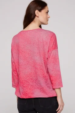 Store CAMP DAVID & SOCCX Ausbrenner-Shirt mit Artwork pinky red pinkyred
