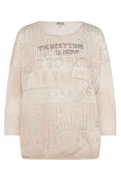 Sale CAMP DAVID & SOCCX Ausbrenner-Shirt mit Artwork stone beige stonebeige