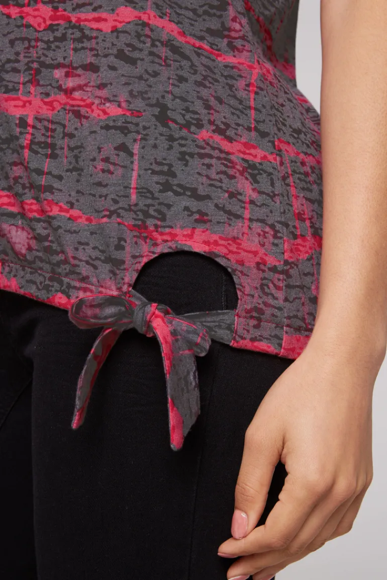 Store CAMP DAVID & SOCCX Ausbrenner-Shirt mit Pailletten-Logo pinky red pinkyred
