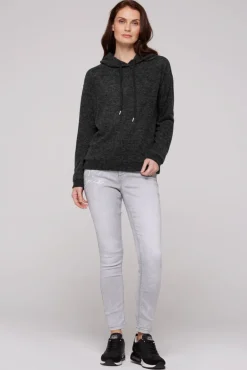 New CAMP DAVID & SOCCX Basic Hoodie aus Flauschstrick black