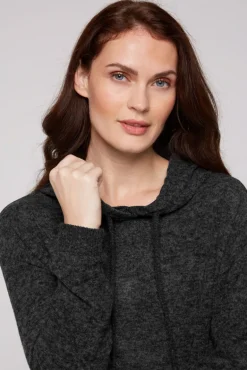 New CAMP DAVID & SOCCX Basic Hoodie aus Flauschstrick black