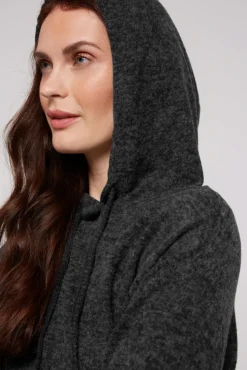New CAMP DAVID & SOCCX Basic Hoodie aus Flauschstrick black