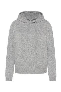 Best Sale CAMP DAVID & SOCCX Basic Hoodie aus Flauschstrick grey melange greymelange