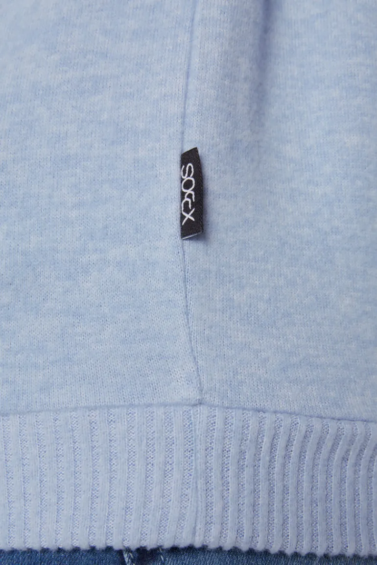 Store CAMP DAVID & SOCCX Basic Hoodie aus Flauschstrick cool blue coolblue
