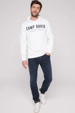 Store CAMP DAVID & SOCCX Basic Hoodie mit Logo Print opticwhite