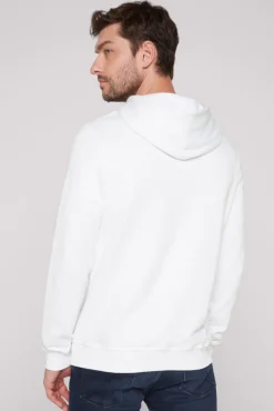Store CAMP DAVID & SOCCX Basic Hoodie mit Logo Print opticwhite