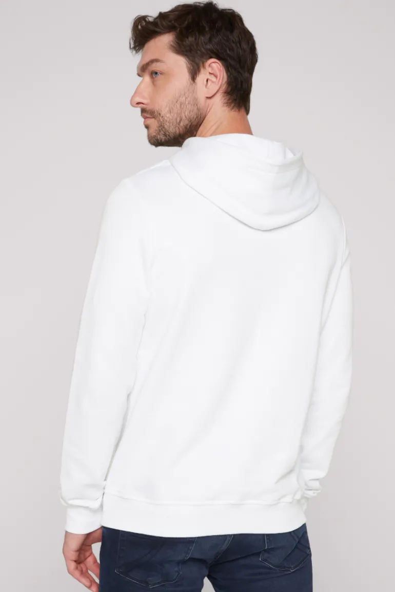 Store CAMP DAVID & SOCCX Basic Hoodie mit Logo Print opticwhite