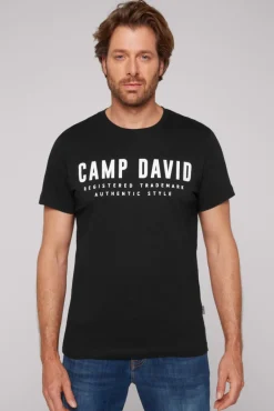 Store CAMP DAVID & SOCCX Basic Logo T-Shirt black