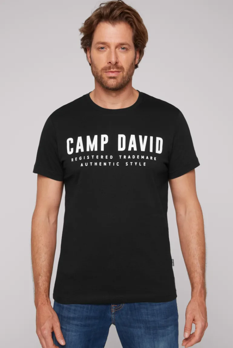 Store CAMP DAVID & SOCCX Basic Logo T-Shirt black