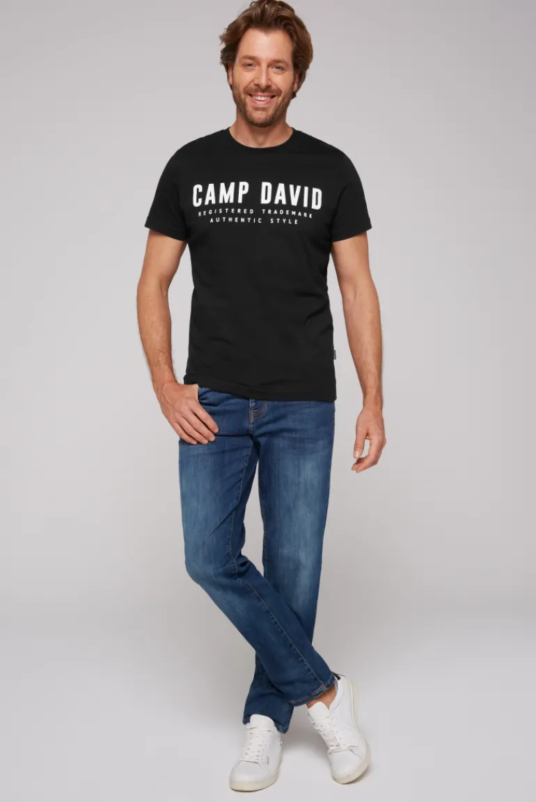 Store CAMP DAVID & SOCCX Basic Logo T-Shirt black