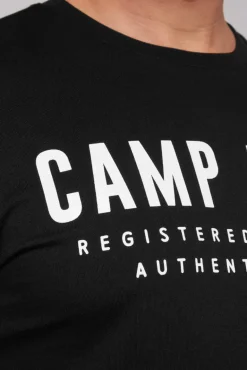 Store CAMP DAVID & SOCCX Basic Logo T-Shirt black