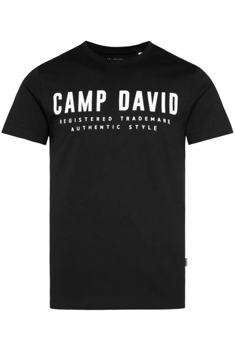 Sale CAMP DAVID & SOCCX Basic Logo T-Shirt black