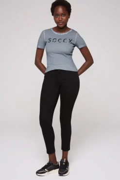 Cheap CAMP DAVID & SOCCX Basic Logo T-Shirt Oil Dyed cold grey coldgrey