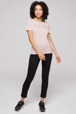 Best Sale CAMP DAVID & SOCCX Basic Logo T-Shirt Oil Dyed rose blush roseblush