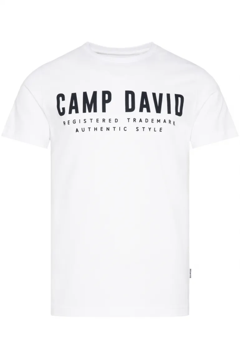 Hot CAMP DAVID & SOCCX Basic Logo T-Shirt opticwhite