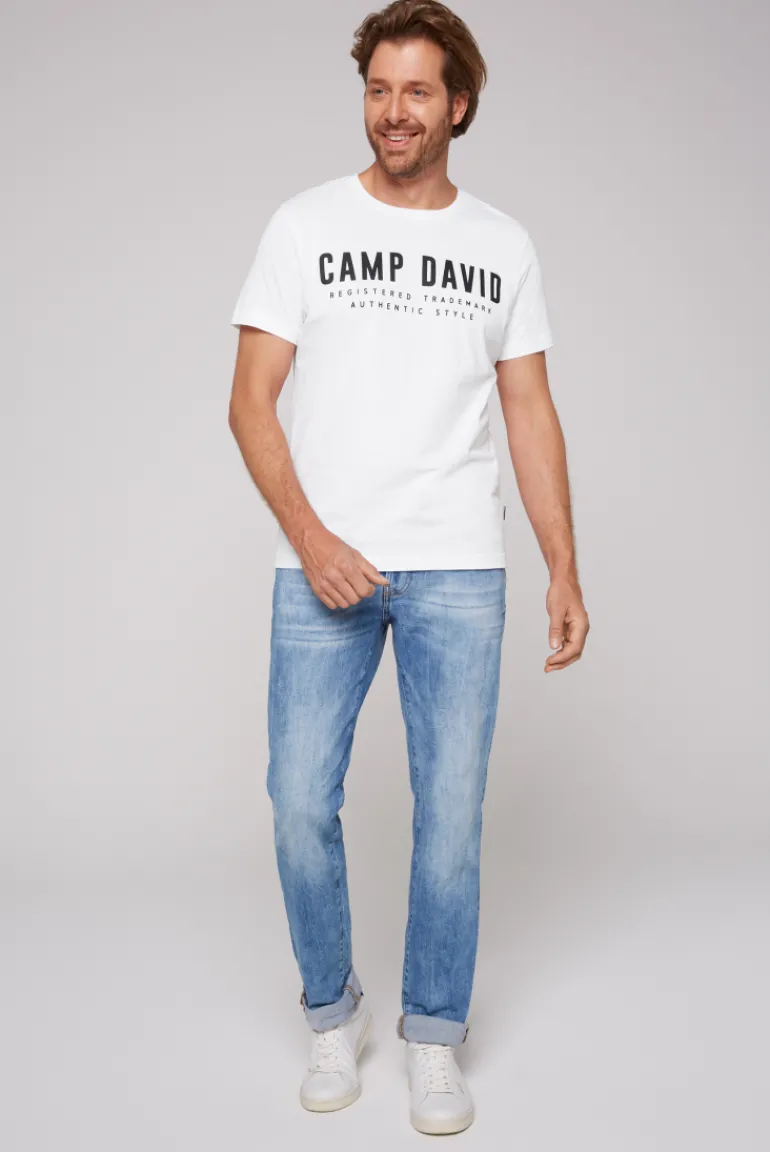 Hot CAMP DAVID & SOCCX Basic Logo T-Shirt opticwhite