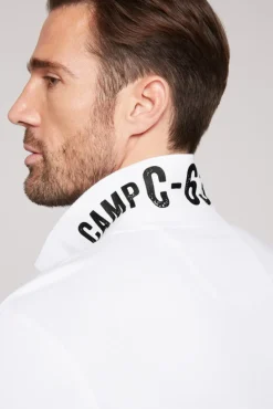 Hot CAMP DAVID & SOCCX Basic Pikee-Polo mit Logo-Stickerei opticwhite