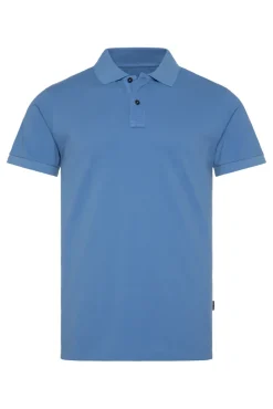 Shop CAMP DAVID & SOCCX Basic Pikee-Polo mit Trikotkragen sky blue skyblue