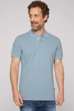 New CAMP DAVID & SOCCX Basic Pikee-Polo mit Trikotkragen new blue newblue