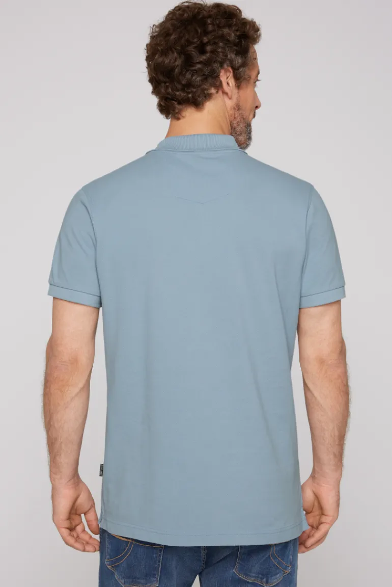 New CAMP DAVID & SOCCX Basic Pikee-Polo mit Trikotkragen new blue newblue