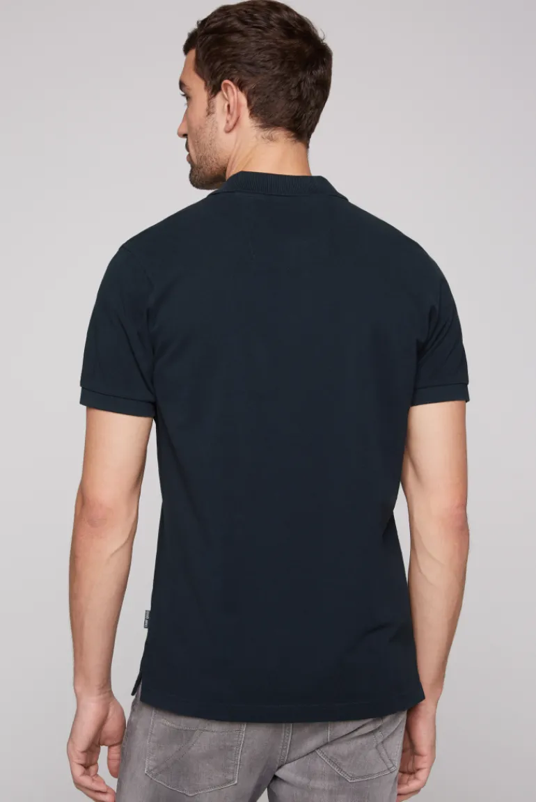 Hot CAMP DAVID & SOCCX Basic Pikee-Polo mit Trikotkragen blue navy bluenavy