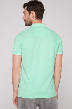 Best CAMP DAVID & SOCCX Basic Pikee-Polo mit Trikotkragen sun aqua sunaqua