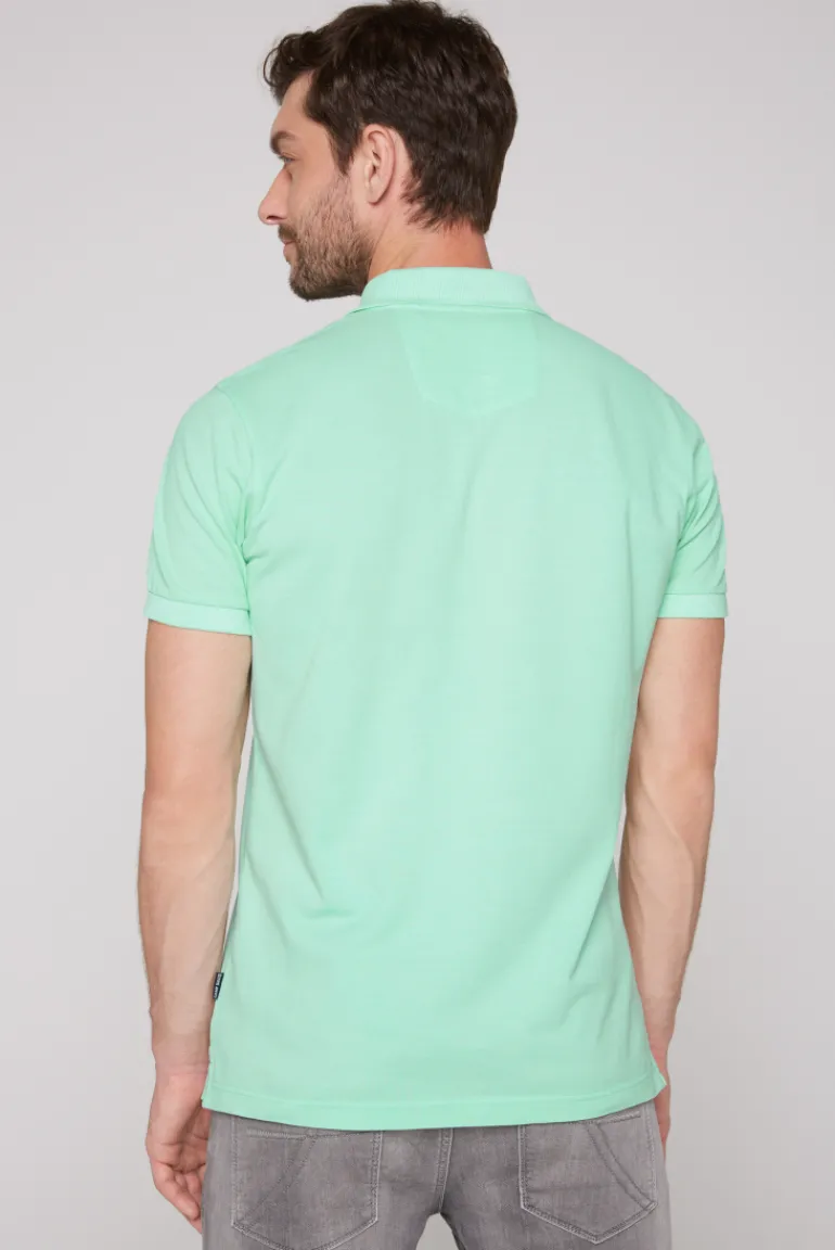 Best CAMP DAVID & SOCCX Basic Pikee-Polo mit Trikotkragen sun aqua sunaqua