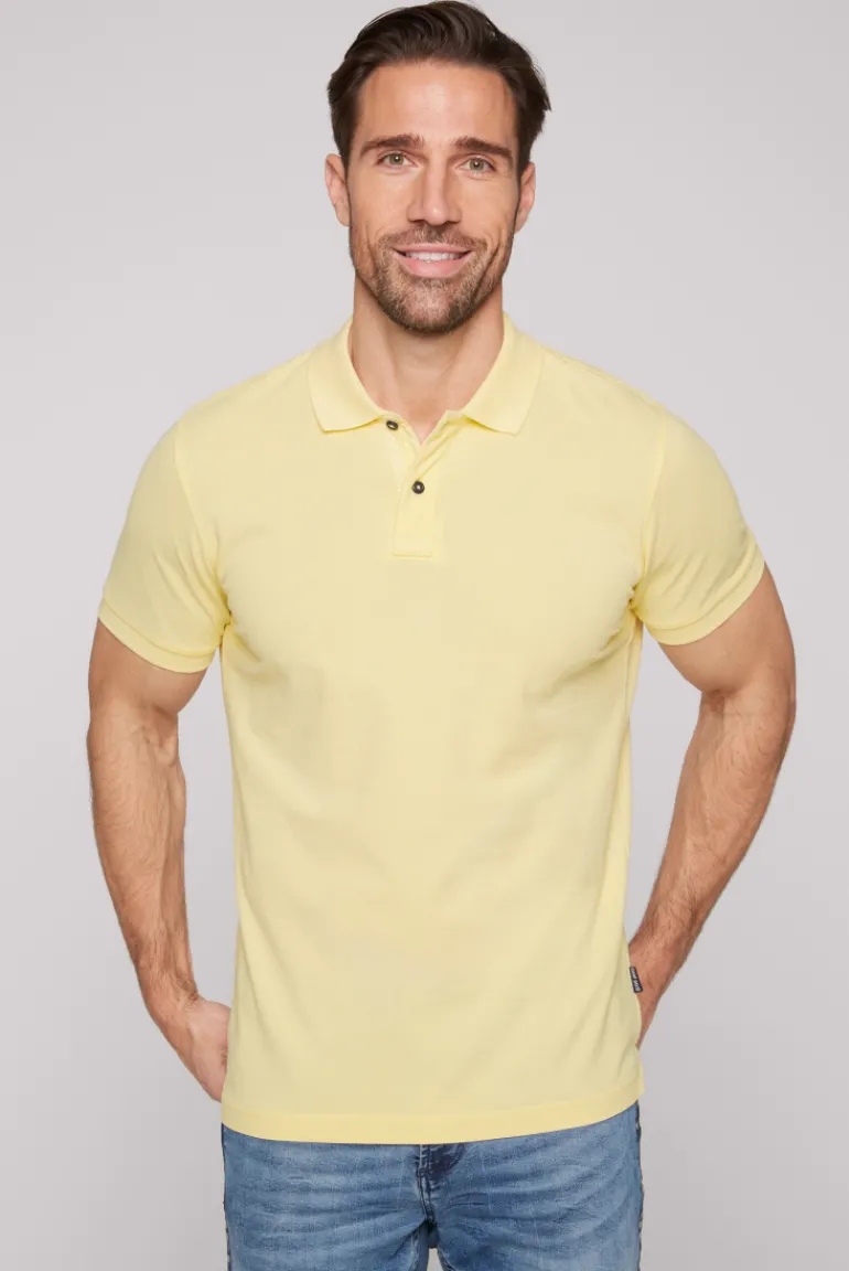 Best CAMP DAVID & SOCCX Basic Pikee-Polo mit Trikotkragen sun