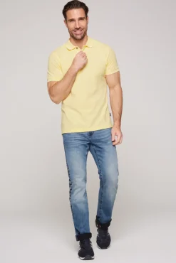 Best CAMP DAVID & SOCCX Basic Pikee-Polo mit Trikotkragen sun