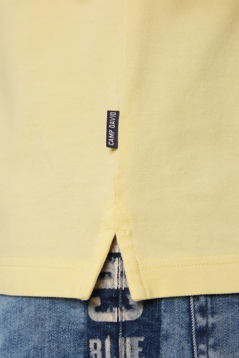 Best CAMP DAVID & SOCCX Basic Pikee-Polo mit Trikotkragen sun