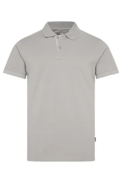 Best Sale CAMP DAVID & SOCCX Basic Pikee-Polo mit Trikotkragen polo grey pologrey