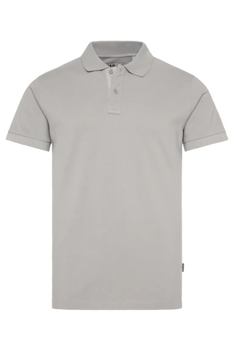 Best Sale CAMP DAVID & SOCCX Basic Pikee-Polo mit Trikotkragen polo grey pologrey