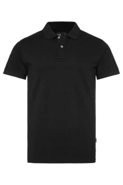 Hot CAMP DAVID & SOCCX Basic Pikee-Polo mit Trikotkragen black