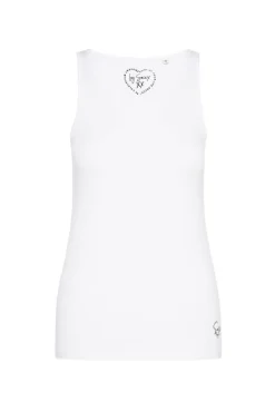 Flash Sale CAMP DAVID & SOCCX Basic Top mit Mini Logo Print opticwhite
