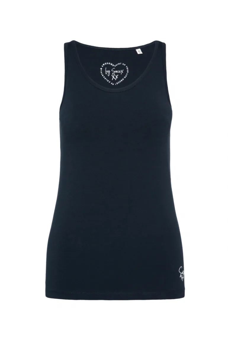 Clearance CAMP DAVID & SOCCX Basic Top mit Mini Logo Print blue navy bluenavy