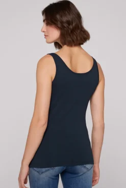 Clearance CAMP DAVID & SOCCX Basic Top mit Mini Logo Print blue navy bluenavy