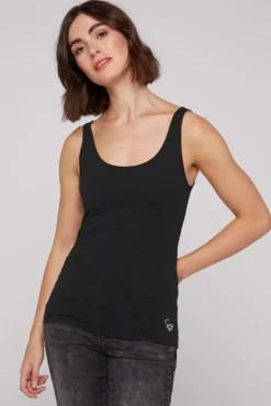 Store CAMP DAVID & SOCCX Basic Top mit Mini Logo Print black