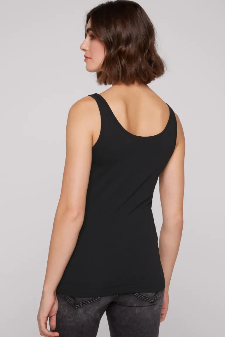 Store CAMP DAVID & SOCCX Basic Top mit Mini Logo Print black