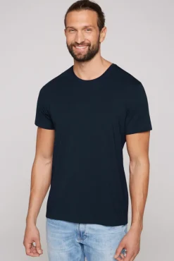 Sale CAMP DAVID & SOCCX Basic T-Shirt mit Rundhalsausschnitt, Doppelpack blue navy / blue navy bluenavy