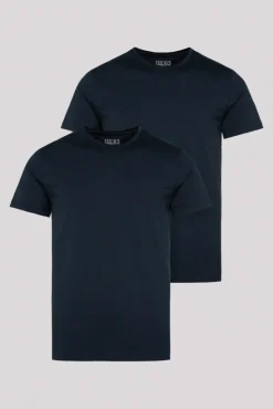 Sale CAMP DAVID & SOCCX Basic T-Shirt mit Rundhalsausschnitt, Doppelpack blue navy / blue navy bluenavy