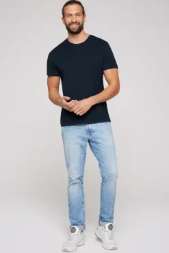 Sale CAMP DAVID & SOCCX Basic T-Shirt mit Rundhalsausschnitt, Doppelpack blue navy / blue navy bluenavy