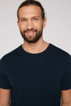 Sale CAMP DAVID & SOCCX Basic T-Shirt mit Rundhalsausschnitt, Doppelpack blue navy / blue navy bluenavy