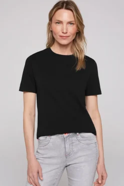 Discount CAMP DAVID & SOCCX Basic T-Shirt mit Rundhalsausschnitt black