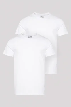 Sale CAMP DAVID & SOCCX Basic T-Shirt mit Rundhalsausschnitt, Doppelpack optic white / optic white opticwhite