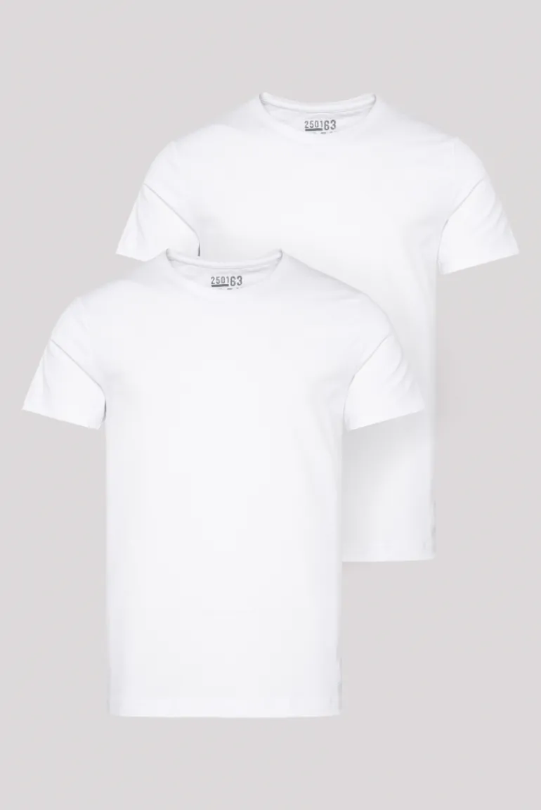 Sale CAMP DAVID & SOCCX Basic T-Shirt mit Rundhalsausschnitt, Doppelpack optic white / optic white opticwhite