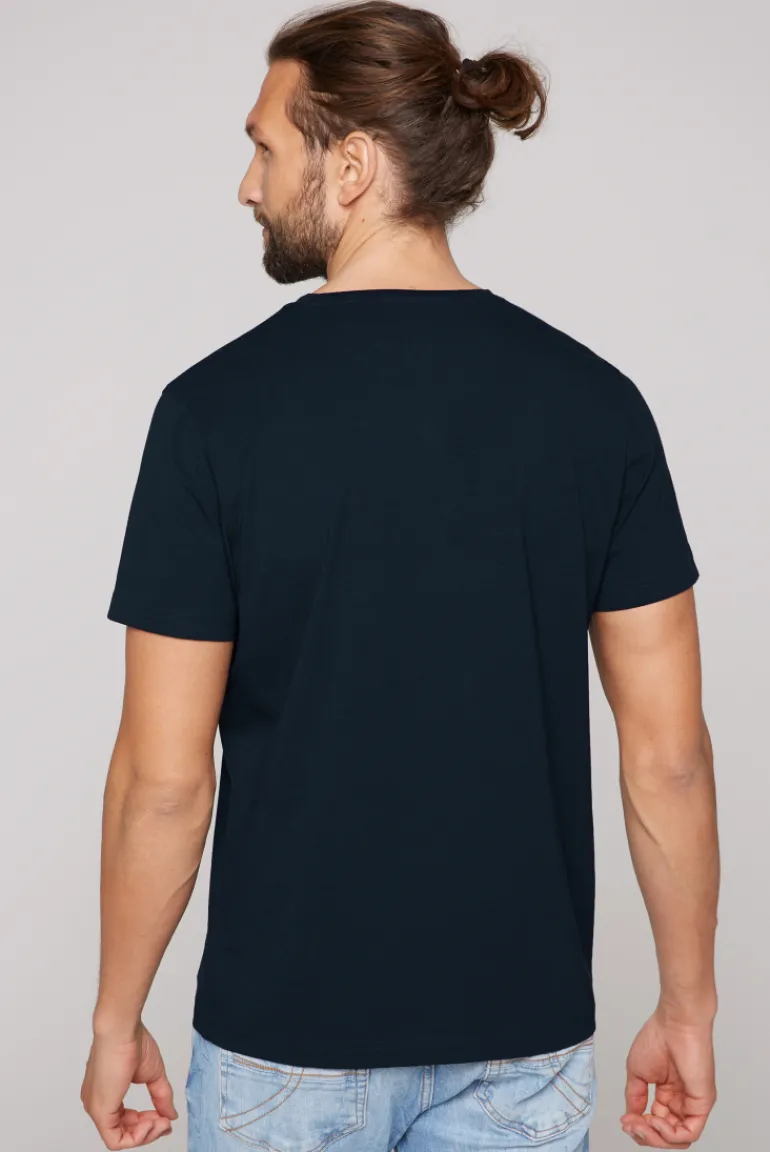 Cheap CAMP DAVID & SOCCX Basic T-Shirt mit V-Neck, Doppelpack blue navy / blue navy bluenavy