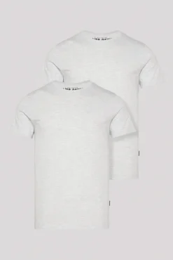 Best CAMP DAVID & SOCCX Basic T-Shirt Rundhals 2er-Pack grey melange greymelange