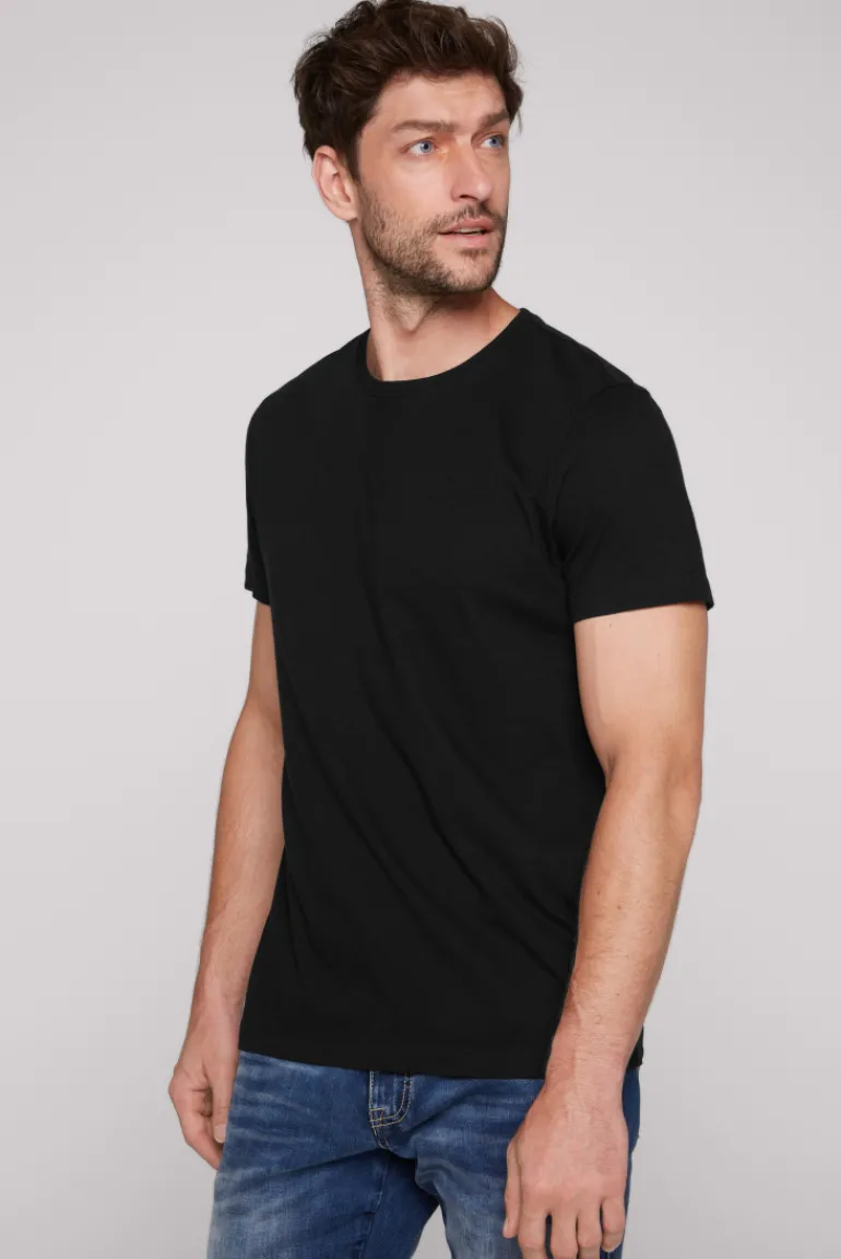 Sale CAMP DAVID & SOCCX Basic T-Shirt Rundhals 2er-Pack black